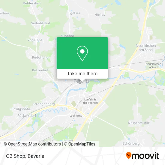 O2 Shop map
