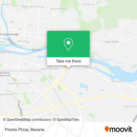 Presto Pizza map