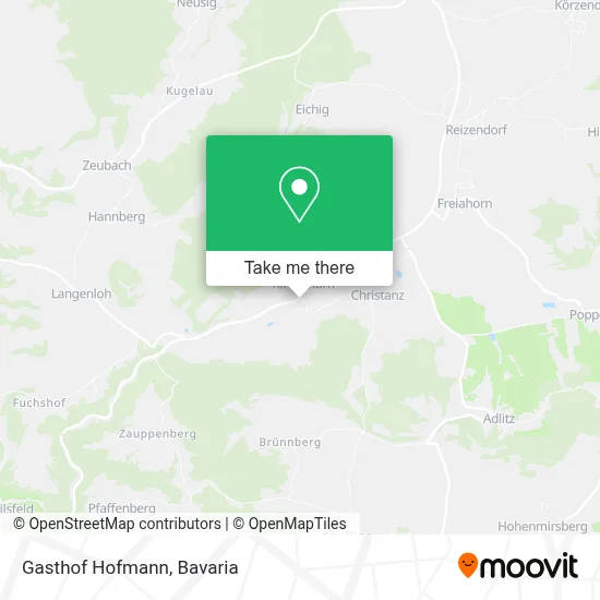 Gasthof Hofmann map