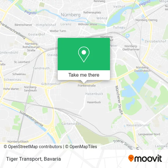 Tiger Transport map