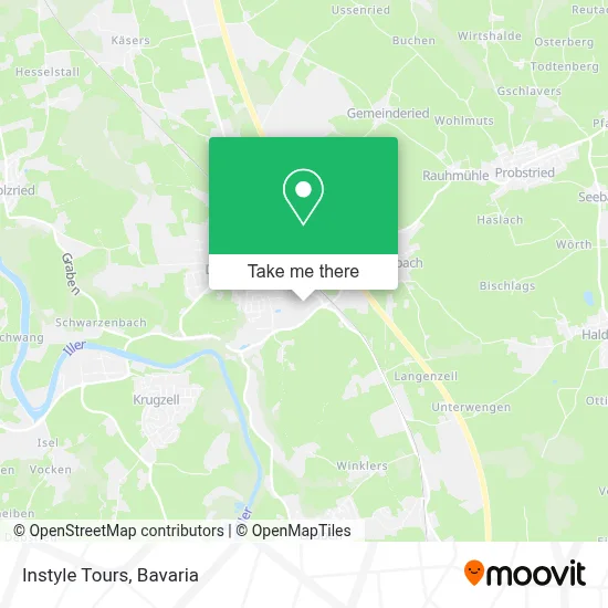 Instyle Tours map