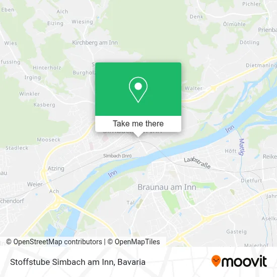 Stoffstube Simbach am Inn map
