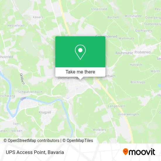 Ups Access Point map