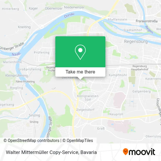 Walter Mittermüller Copy-Service map