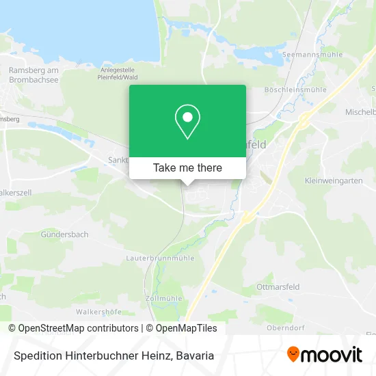 Spedition Hinterbuchner Heinz map