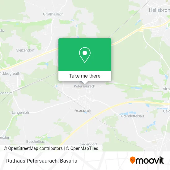 Rathaus Petersaurach map
