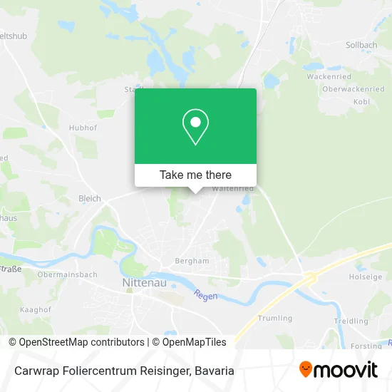 Carwrap Foliercentrum Reisinger map