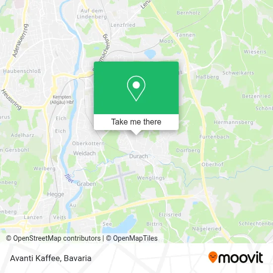 Avanti Kaffee map