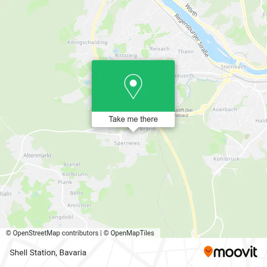 Shell Station map