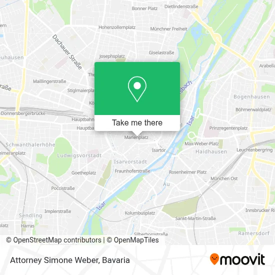 Attorney Simone Weber map