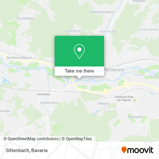 Sittenbach map