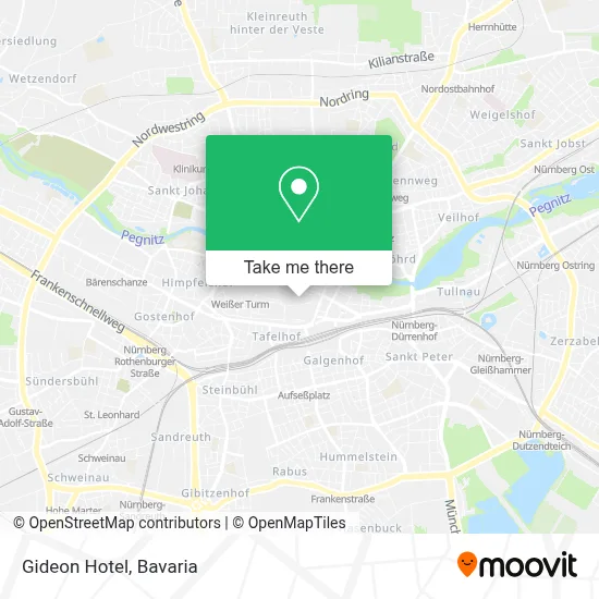 Gideon Hotel map