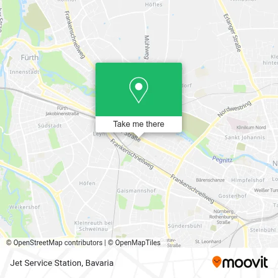 Jet Service Station map