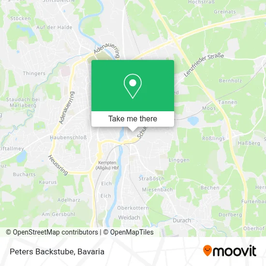 Peters Backstube map