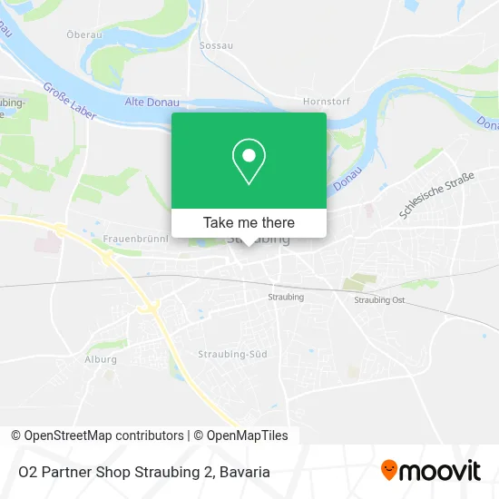 O2 Partner Shop Straubing 2 map