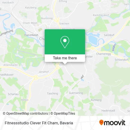 Fitnessstudio Clever Fit Cham map