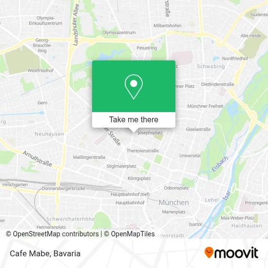 Cafe Mabe map