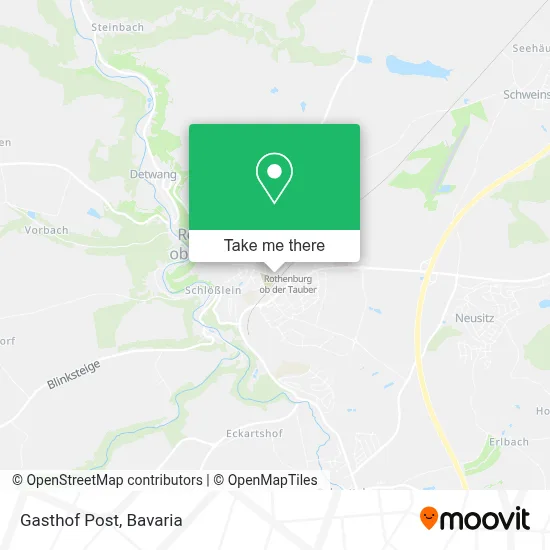 Gasthof Post map