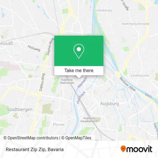 Restaurant Zip Zip map