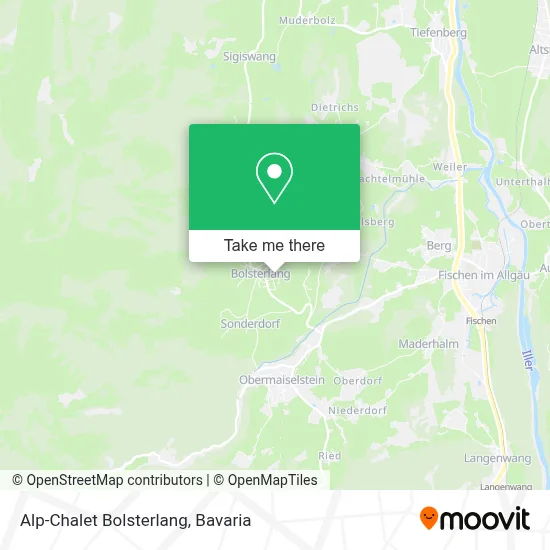 Alp-Chalet Bolsterlang map