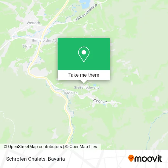Schrofen Chalets map