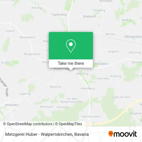 Metzgerei Huber - Walpertskirchen map