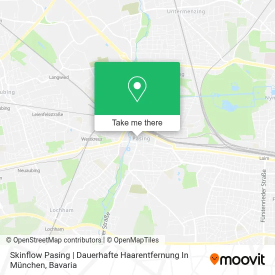 Skinflow Pasing | Dauerhafte Haarentfernung In München map