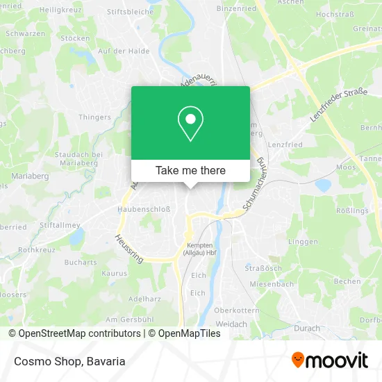 Cosmo Shop map
