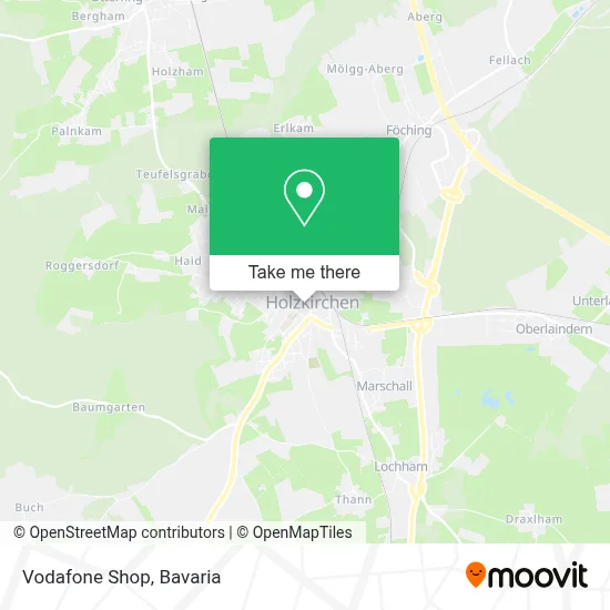 Vodafone Shop map