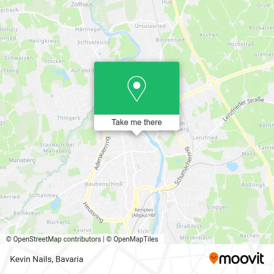 Kevin Nails map