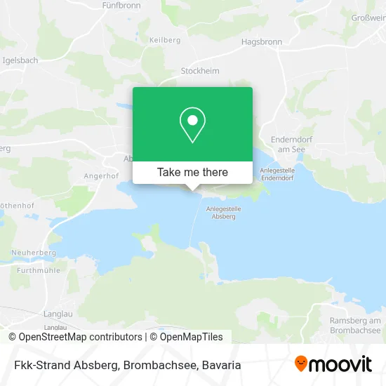Fkk-Strand Absberg, Brombachsee map