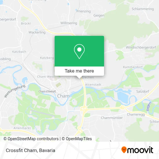 Crossfit Cham map