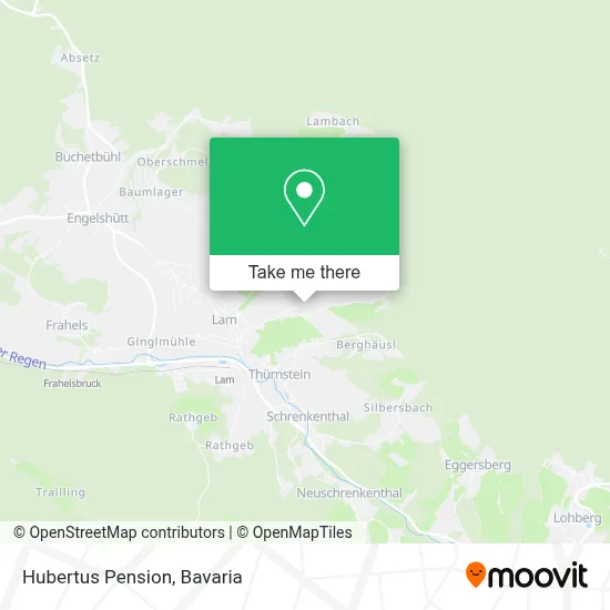 Pension Hubertus map