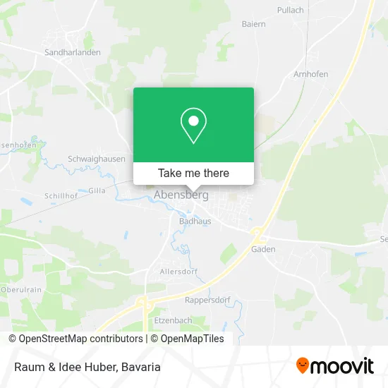 Raum & Idee Huber map