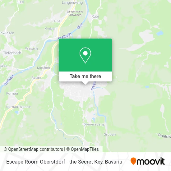 Escape Room Oberstdorf - the Secret Key map