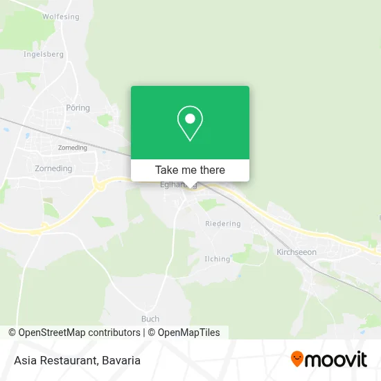 Restaurant Asia map