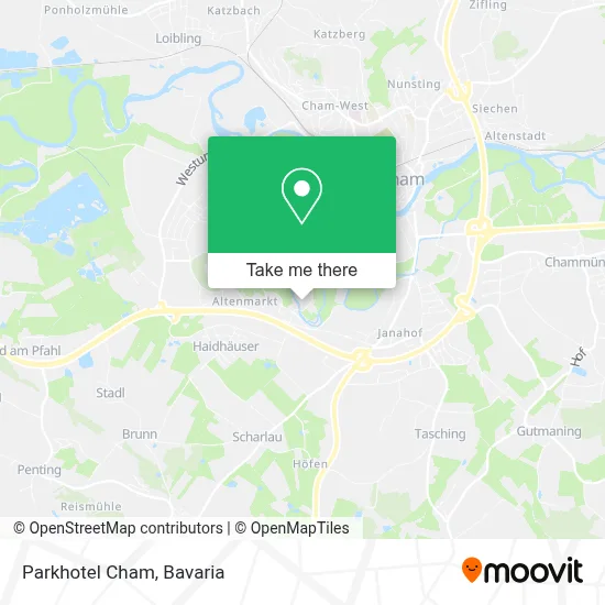 Parkhotel Cham map