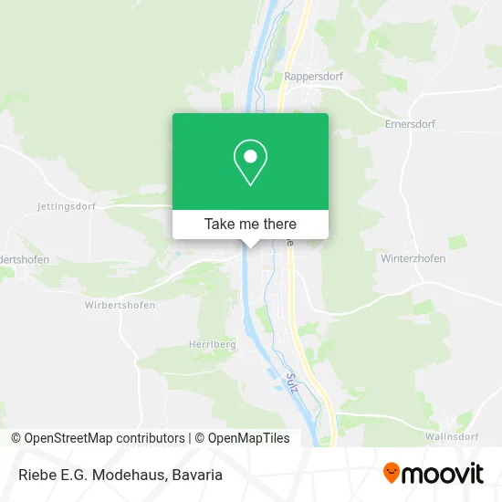 Riebe E.G. Modehaus map