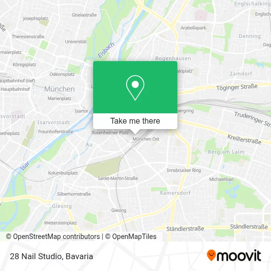 28 Nail Studio map