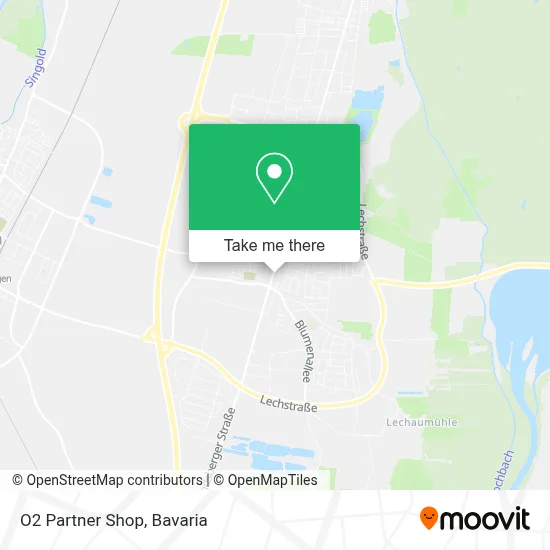 O2 Partner Shop map