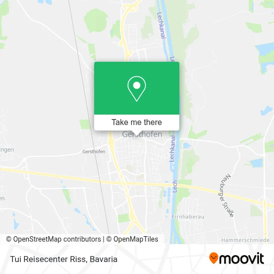 Tui Reisecenter Riss map