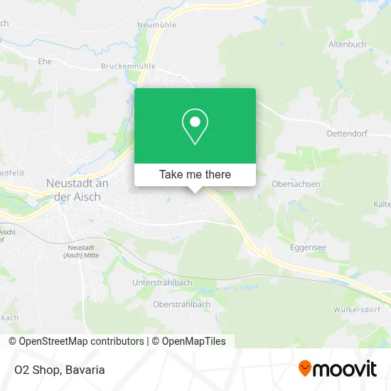 O2 Shop map