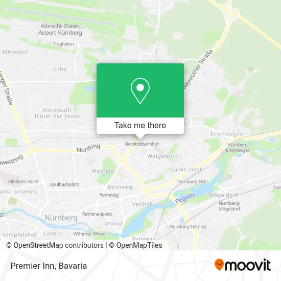 Premier Inn map