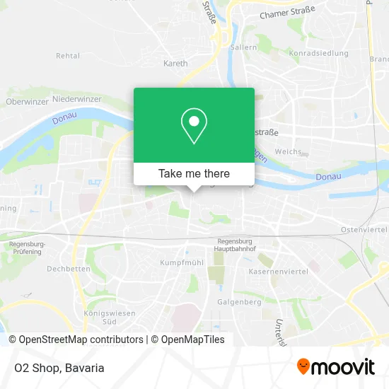 O2 Shop map