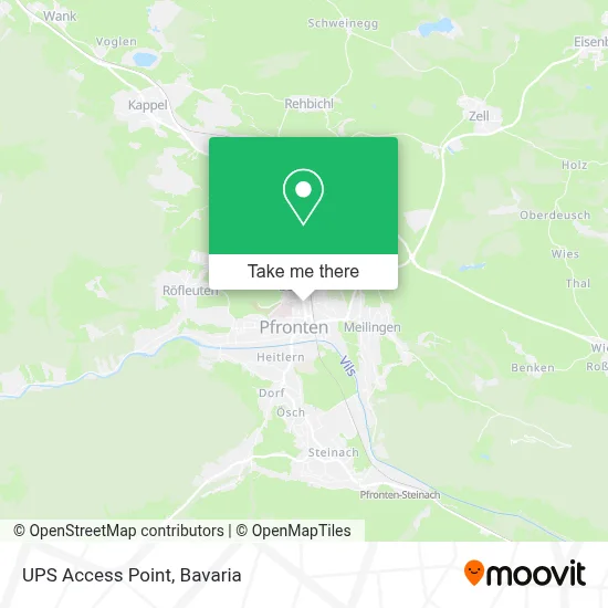 Ups Access Point map