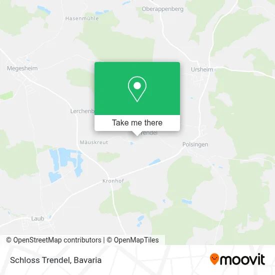 Schloss Trendel map
