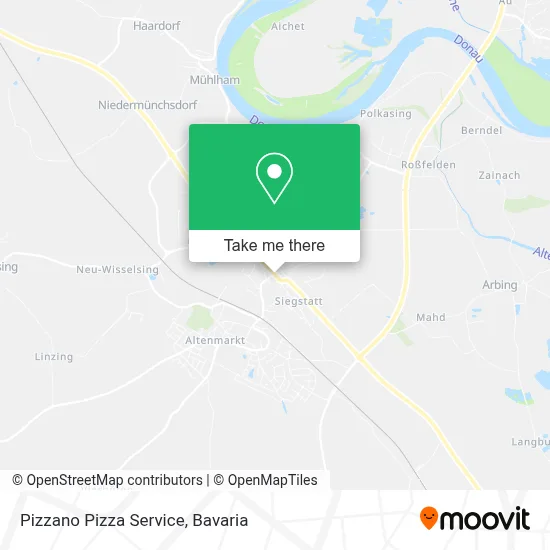 Pizzano Pizza Service map
