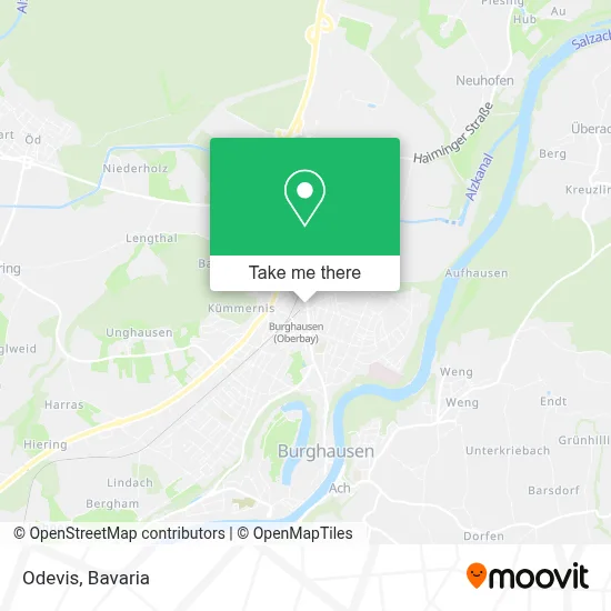 Odevis map