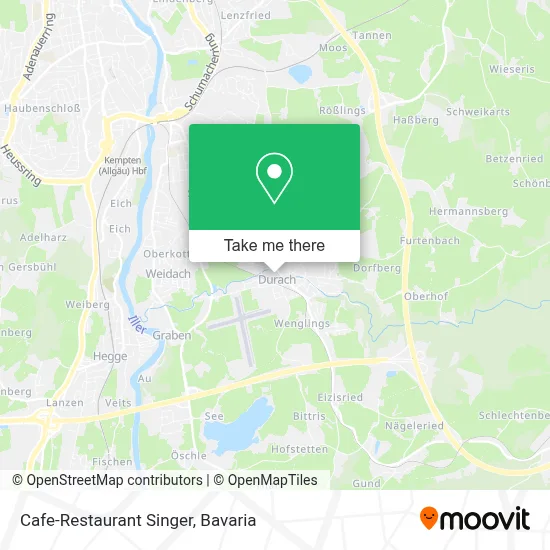 Cafe-Restaurant Singer map