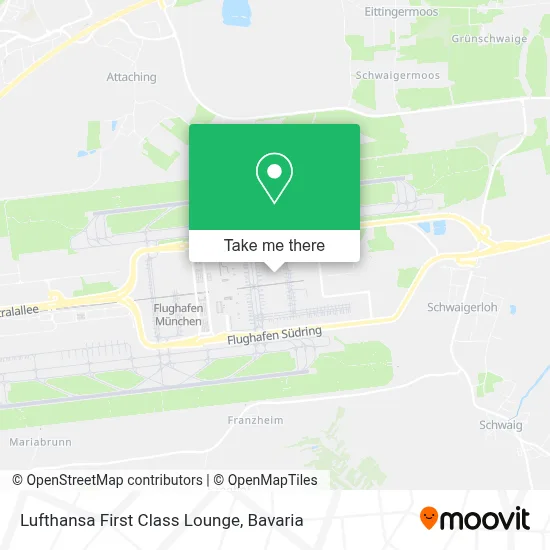 Lufthansa First Class Lounge map